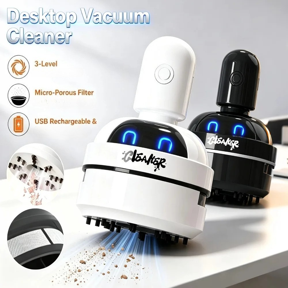 Mini Desktop Vacuum Cleaner For Eraser Dust - Aspiradora de escritorio portátil inalámbrica para
