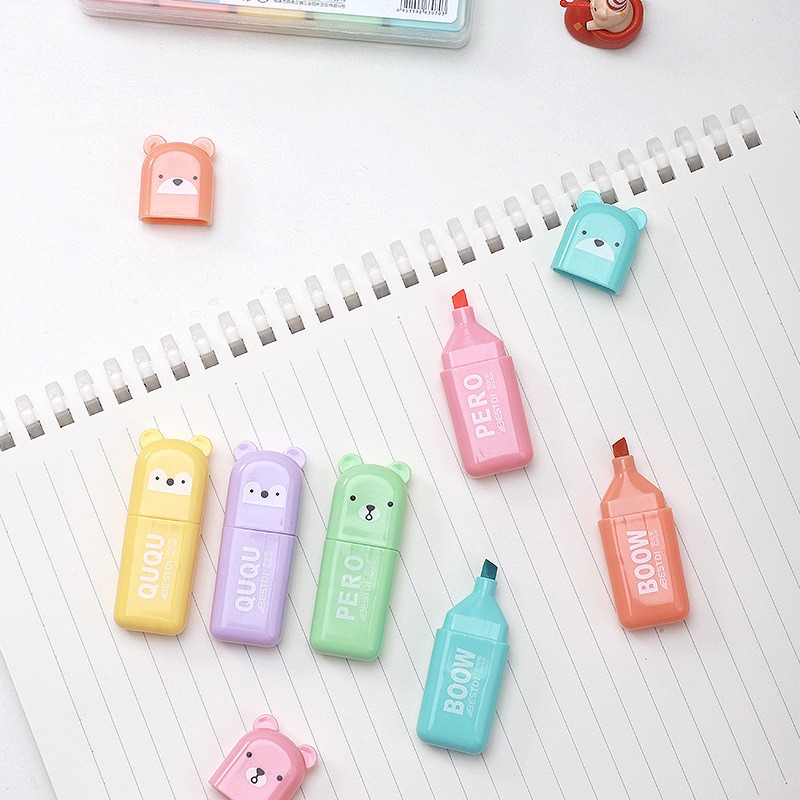 4/6/12 Piezas de Marcadores Ka - Pastel Highlighter Set Double Ended reseña y precio