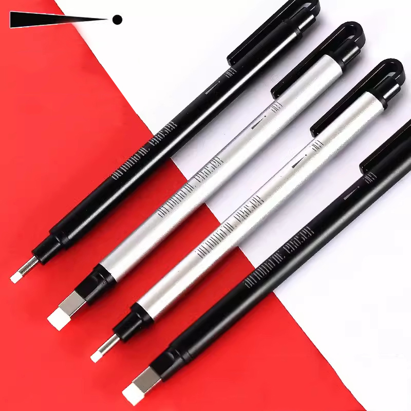 Borrador mecánico retráctil co - Retractable Eraser Pen Click reseña y precio
